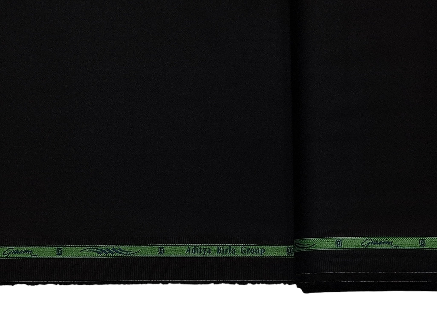 Grasim by Aditya Birla Group 100% Pure Cotton Premium Shirting Fabric (Black, Plain)