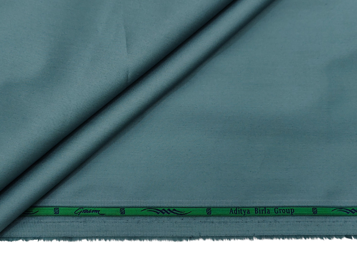 Grasim by Aditya Birla Group 100% Pure Cotton Premium Shirting Fabric (Sea Green, Plain)