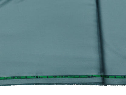 Grasim by Aditya Birla Group 100% Pure Cotton Premium Shirting Fabric (Sea Green, Plain)
