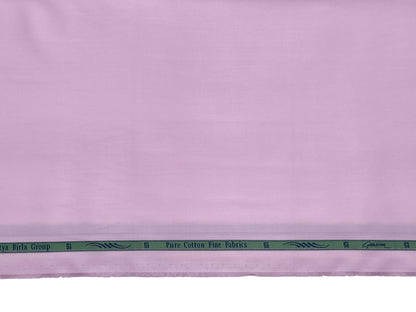 Grasim by Aditya Birla Group 100% Pure Cotton Premium Shirting Fabric (Pink, Plain)