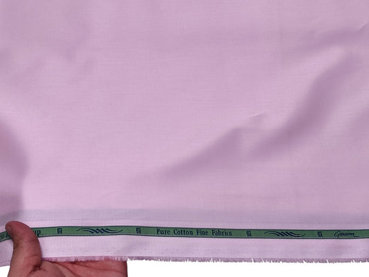 Grasim by Aditya Birla Group 100% Pure Cotton Premium Shirting Fabric (Pink, Plain)