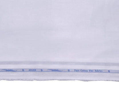 Grasim by Aditya Birla Group 100% Pure Cotton Premium Shirting Fabric (White, Plain)