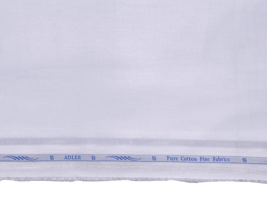 Grasim by Aditya Birla Group 100% Pure Cotton Premium Shirting Fabric (White, Plain)