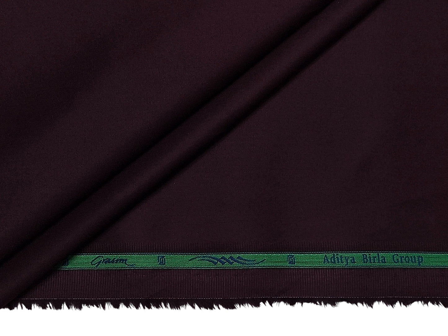 Grasim by Aditya Birla Group 100% Pure Cotton Premium Shirting Fabric (Maroon, Plain)
