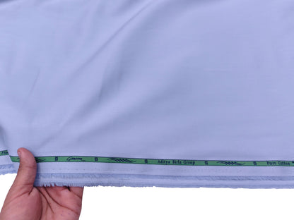 Grasim by Aditya Birla Group 100% Pure Cotton Premium Shirting Fabric (Sky Blue, Plain)