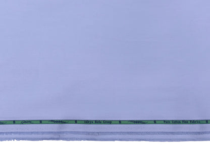 Grasim by Aditya Birla Group 100% Pure Cotton Premium Shirting Fabric (Sky Blue, Plain)