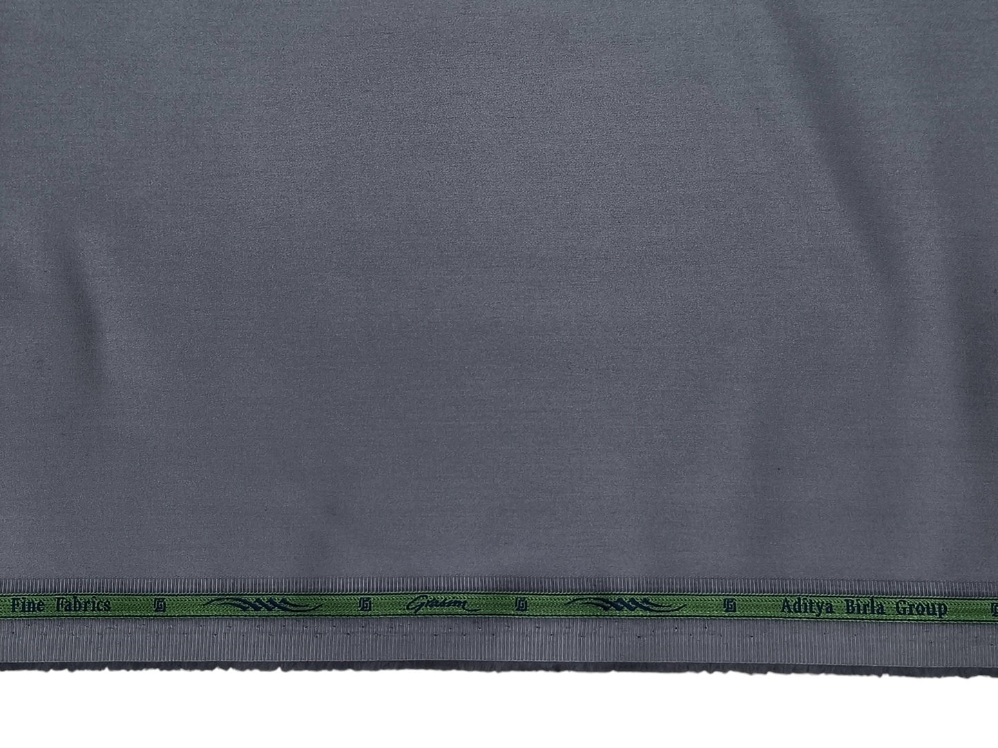 Grasim by Aditya Birla Group 100% Pure Cotton Premium Shirting Fabric (Grey, Plain)