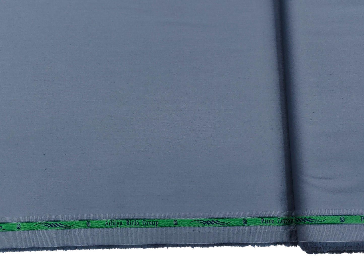 Grasim by Aditya Birla Group 100% Pure Cotton Premium Shirting Fabric (Misty Blue, Plain)