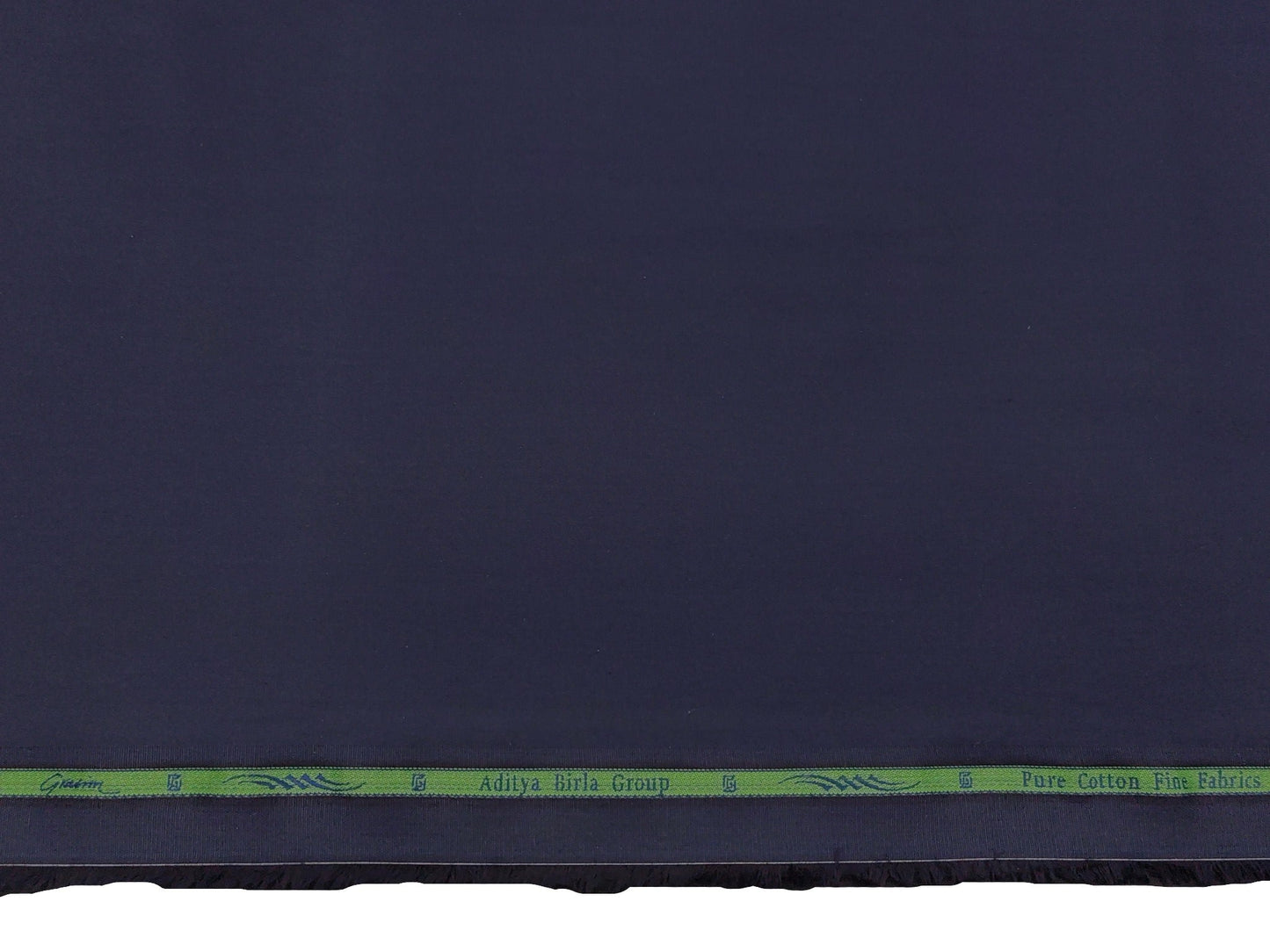 Grasim by Aditya Birla Group 100% Pure Cotton Premium Shirting Fabric (Dark Navy Blue, Plain)