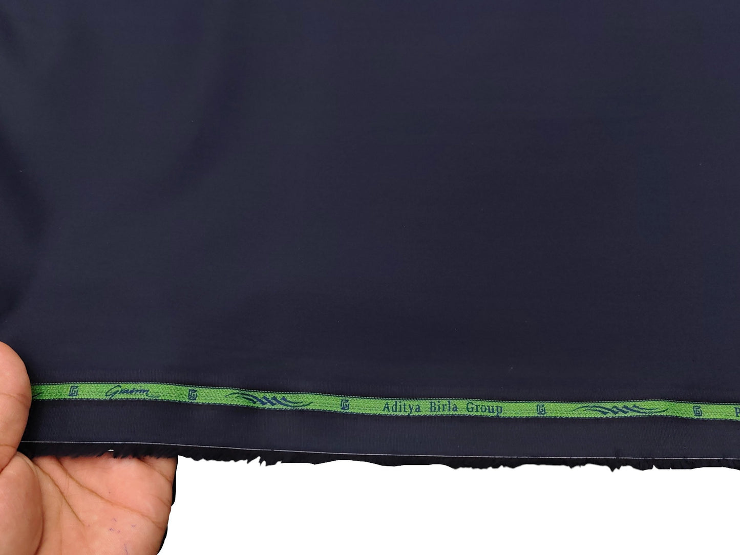 Grasim by Aditya Birla Group 100% Pure Cotton Premium Shirting Fabric (Dark Navy Blue, Plain)