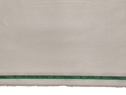 Grasim by Aditya Birla Group 100% Pure Cotton Premium Shirting Fabric (Beige Plain)