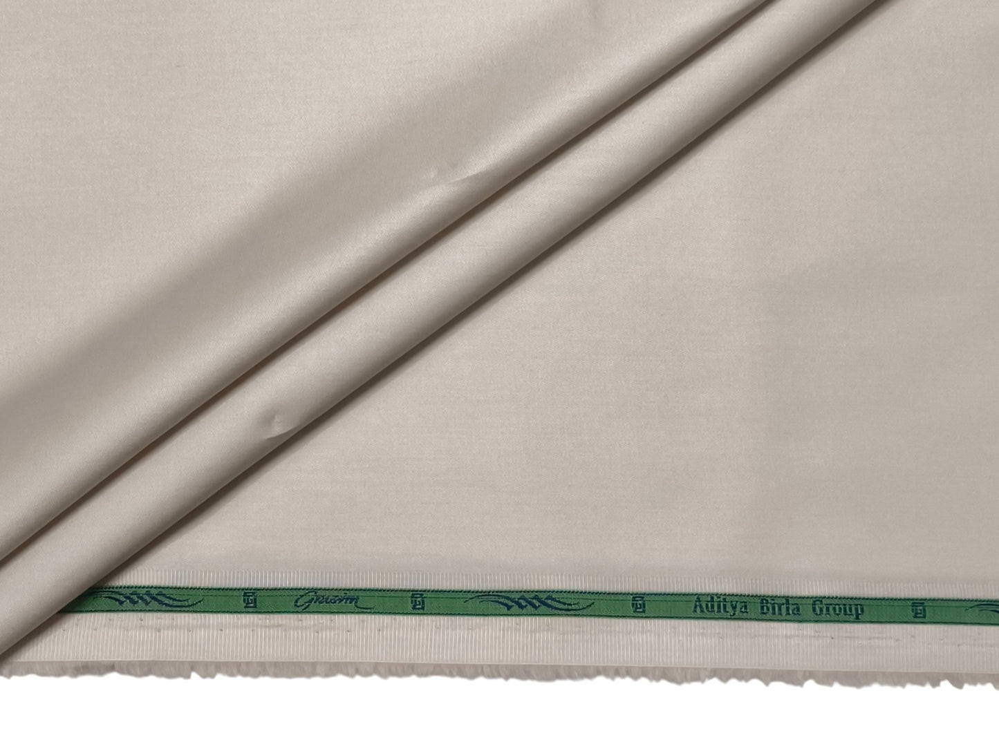 Grasim by Aditya Birla Group 100% Pure Cotton Premium Shirting Fabric (Beige Plain)