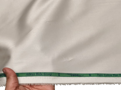 Grasim by Aditya Birla Group 100% Pure Cotton Premium Shirting Fabric (Beige Plain)