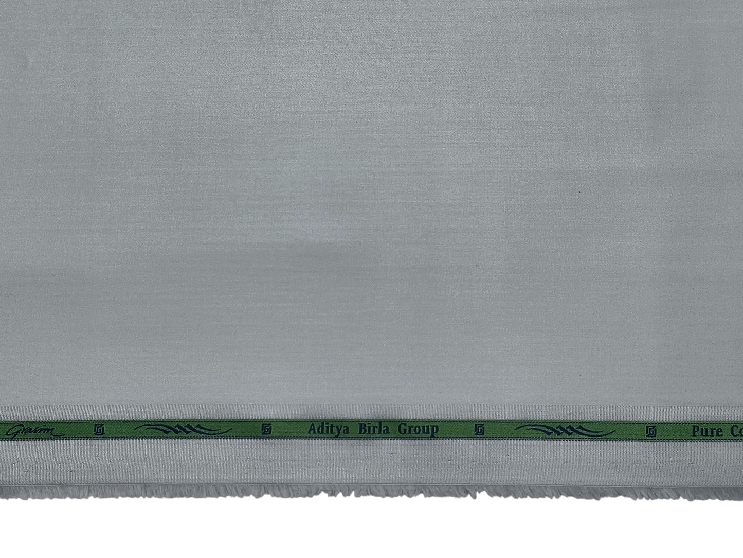 Grasim by Aditya Birla Group 100% Pure Cotton Premium Shirting Fabric (Light Grey, Plain)