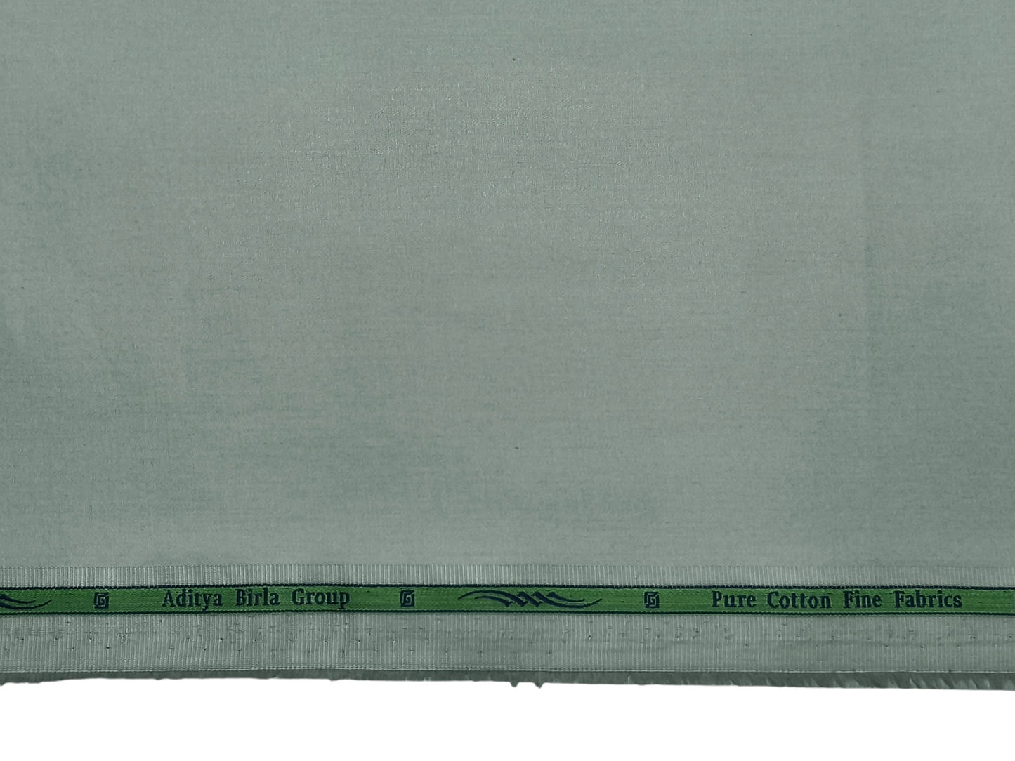 Grasim by Aditya Birla Group 100% Pure Cotton Premium Shirting Fabric (Pastel Green, Plain)