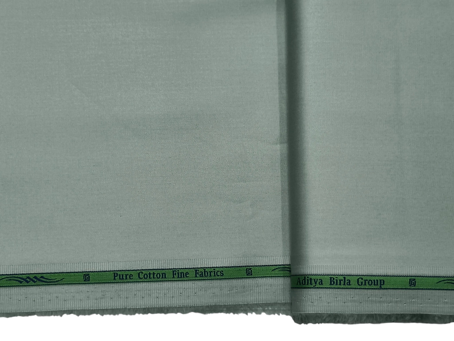 Grasim by Aditya Birla Group 100% Pure Cotton Premium Shirting Fabric (Pastel Green, Plain)