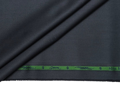 Grasim by Aditya Birla Group 100% Pure Cotton Premium Shirting Fabric (Dark Grey, Plain)