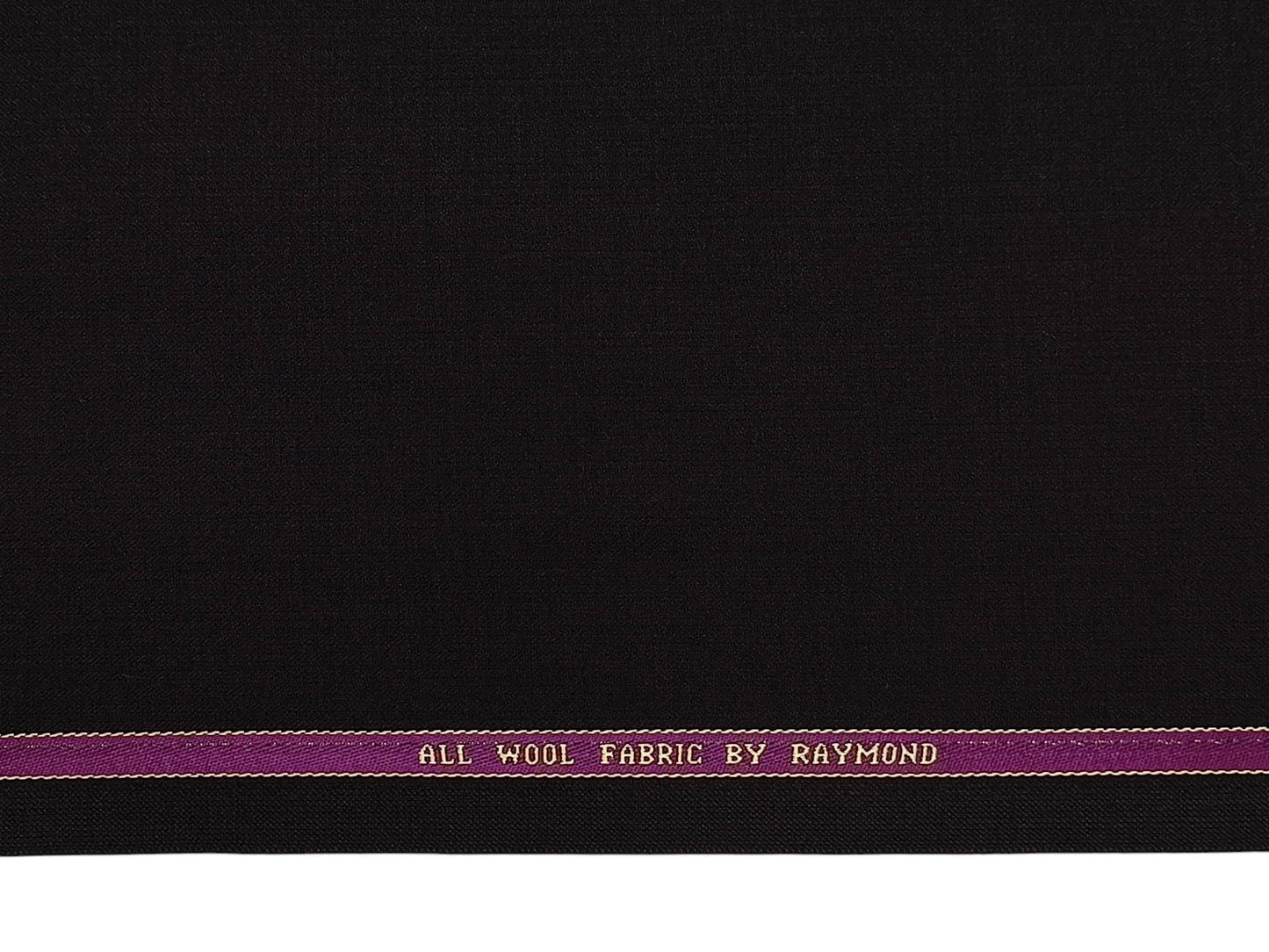 Raymond 100% Wool Premium Suiting Fabric (Dark Brown, Silent Stripes)