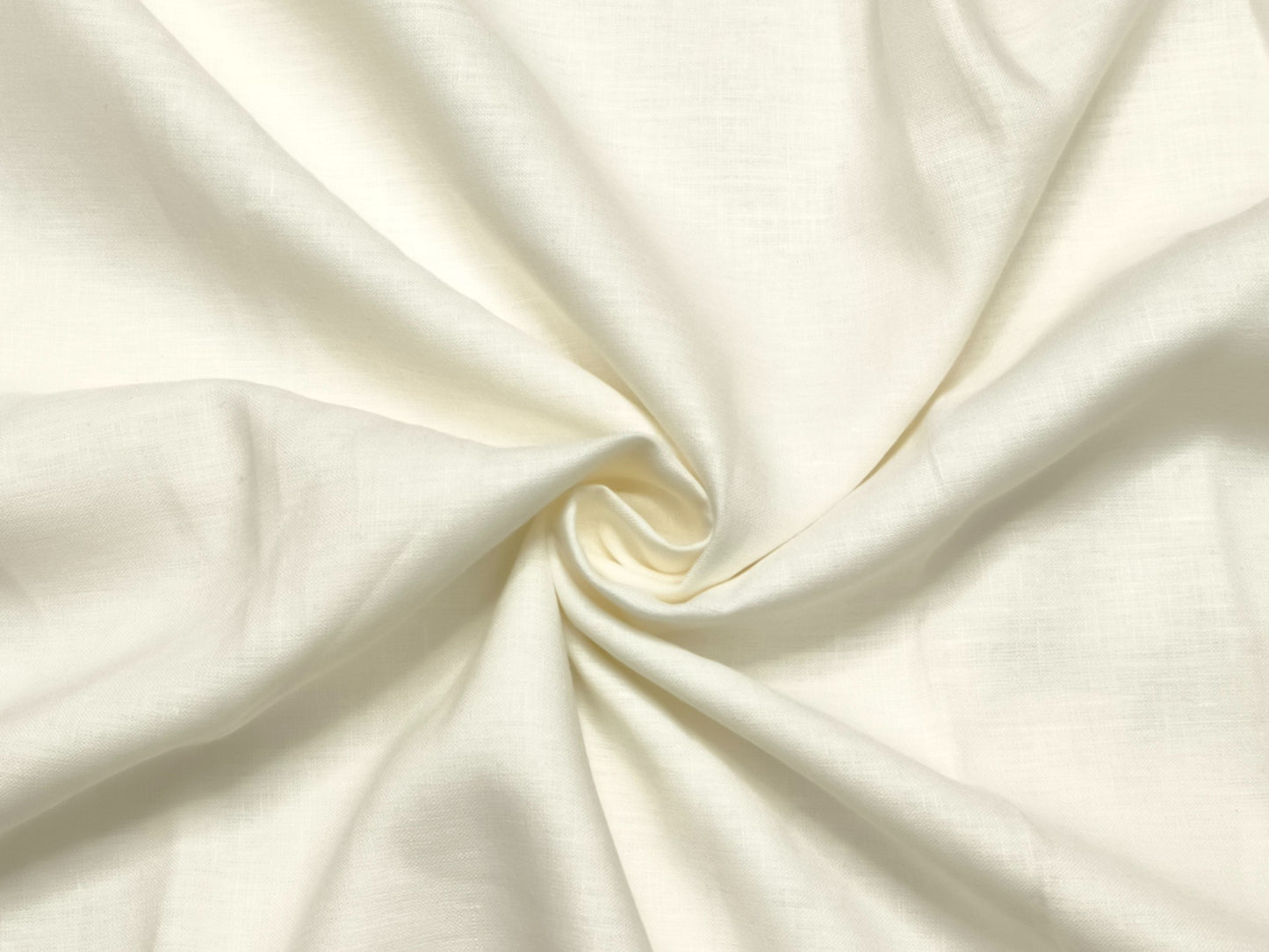 100% Pure European Linen 25 LEA Suiting Fabric (Off White, Plain)