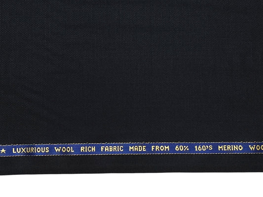 Raymond Super Luxe 60% Wool Super 160s Suiting Fabric (Greyish Black, Textured)