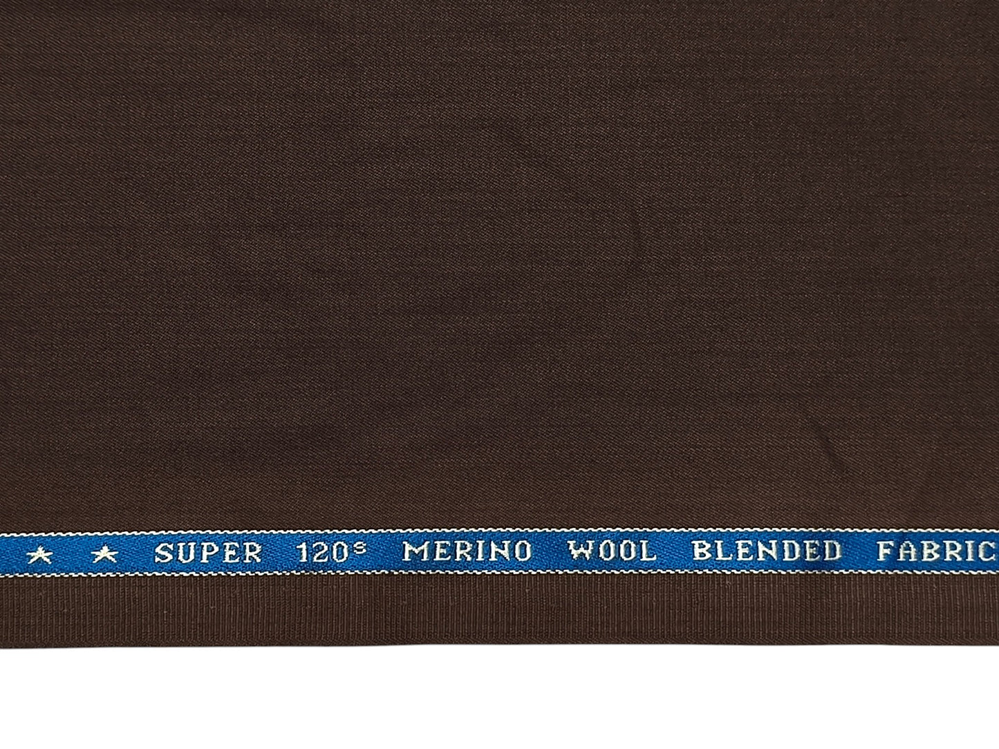 Raymond Royal Classico Super 120s Wool Blended Suiting Fabric (Chocolate Brown Plain Weave)