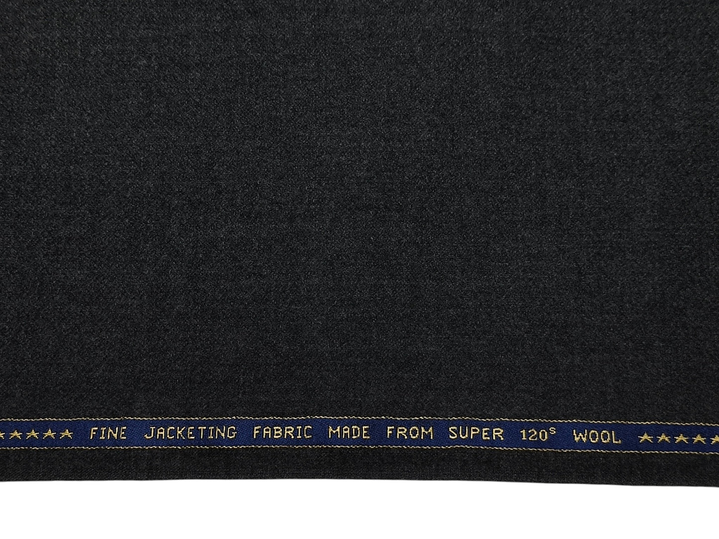 Raymond The Accolades Collection 100% Wool Super 120s Jacketing Suiting Fabric (Charcoal Grey, Tweed)