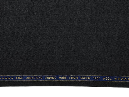Raymond The Accolades Collection 100% Wool Super 120s Jacketing Suiting Fabric (Charcoal Grey, Tweed)