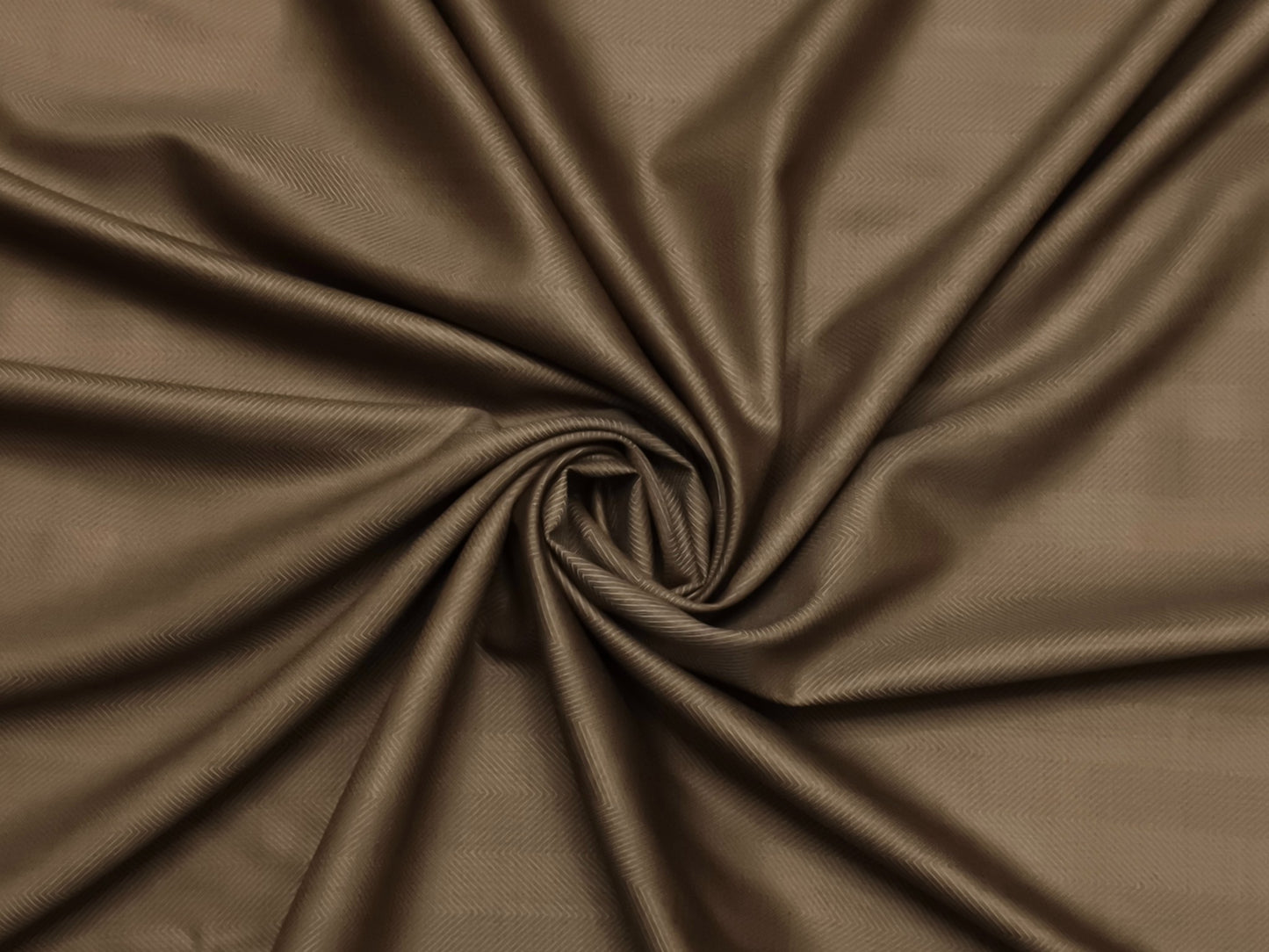 Raymond The Tasmania Collection 52% Wool Super 100s Suiting Fabric (Brown Tan, Herringbone Pattern)