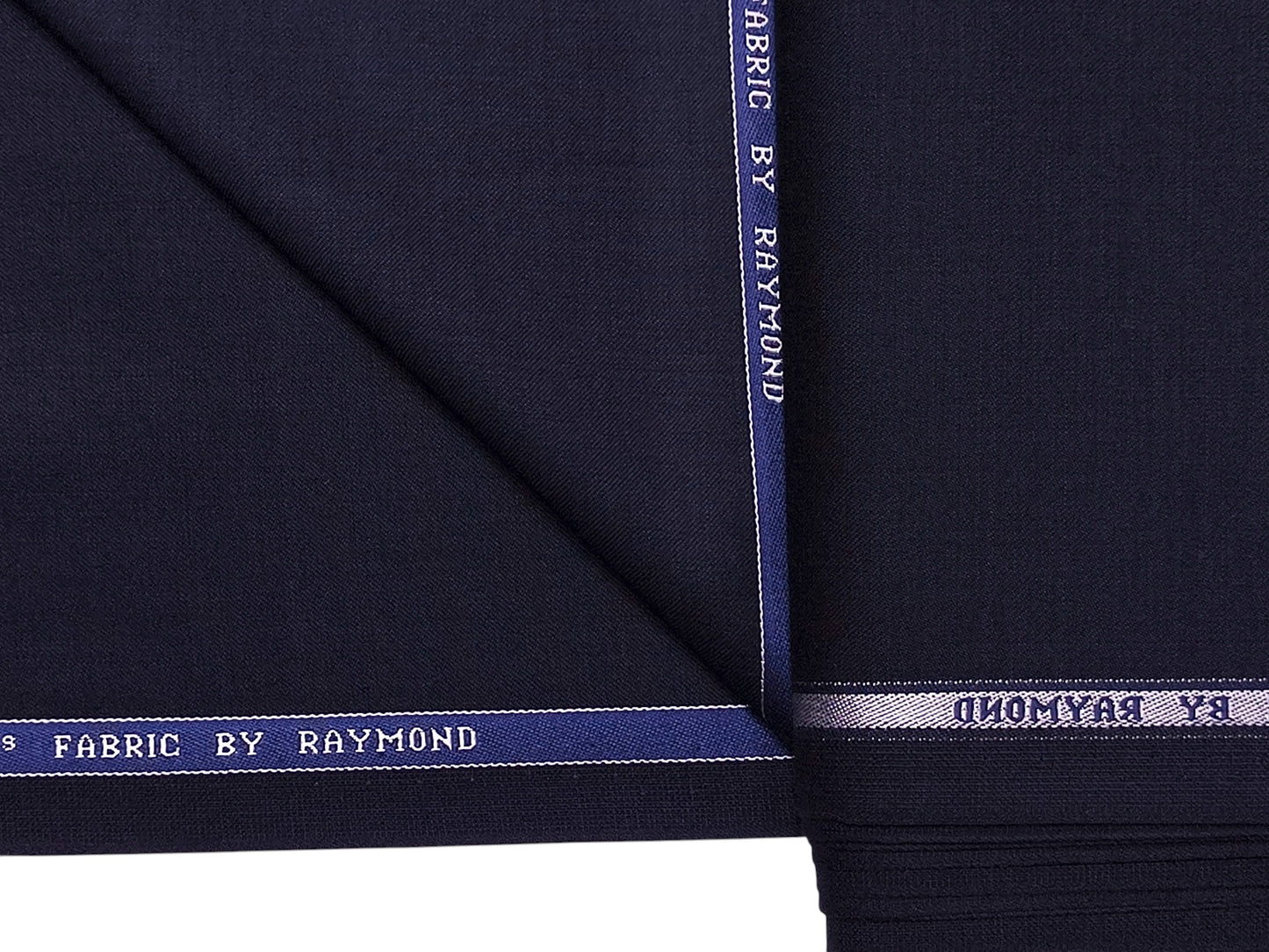 Raymond 100% Wool Super 100s Suiting Fabric (Navy Blue Plain Weave)