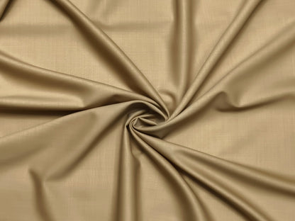 Georgia Gullini Italy Super 120s Merino Wool Blend Suiting Fabric (Beige, Plain)