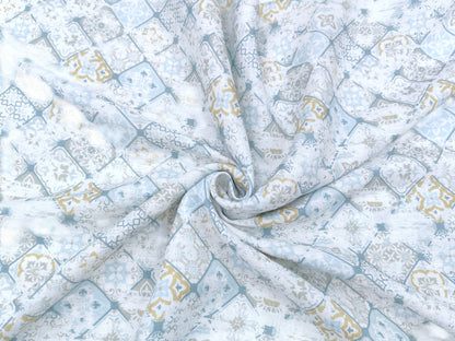 Italian Luxury Collection 100% Pure Linen 70 Lea Shirting Fabric (Multicolour, Printed)