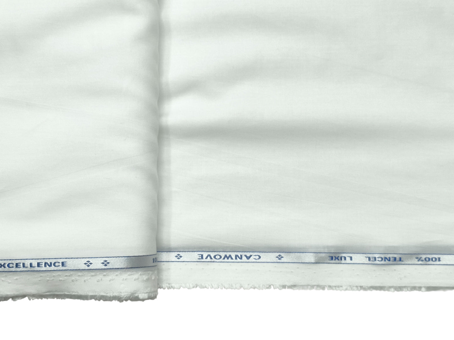 Bombay Rayon 100% Tencel Premium Shirting Fabric (White, Plain)