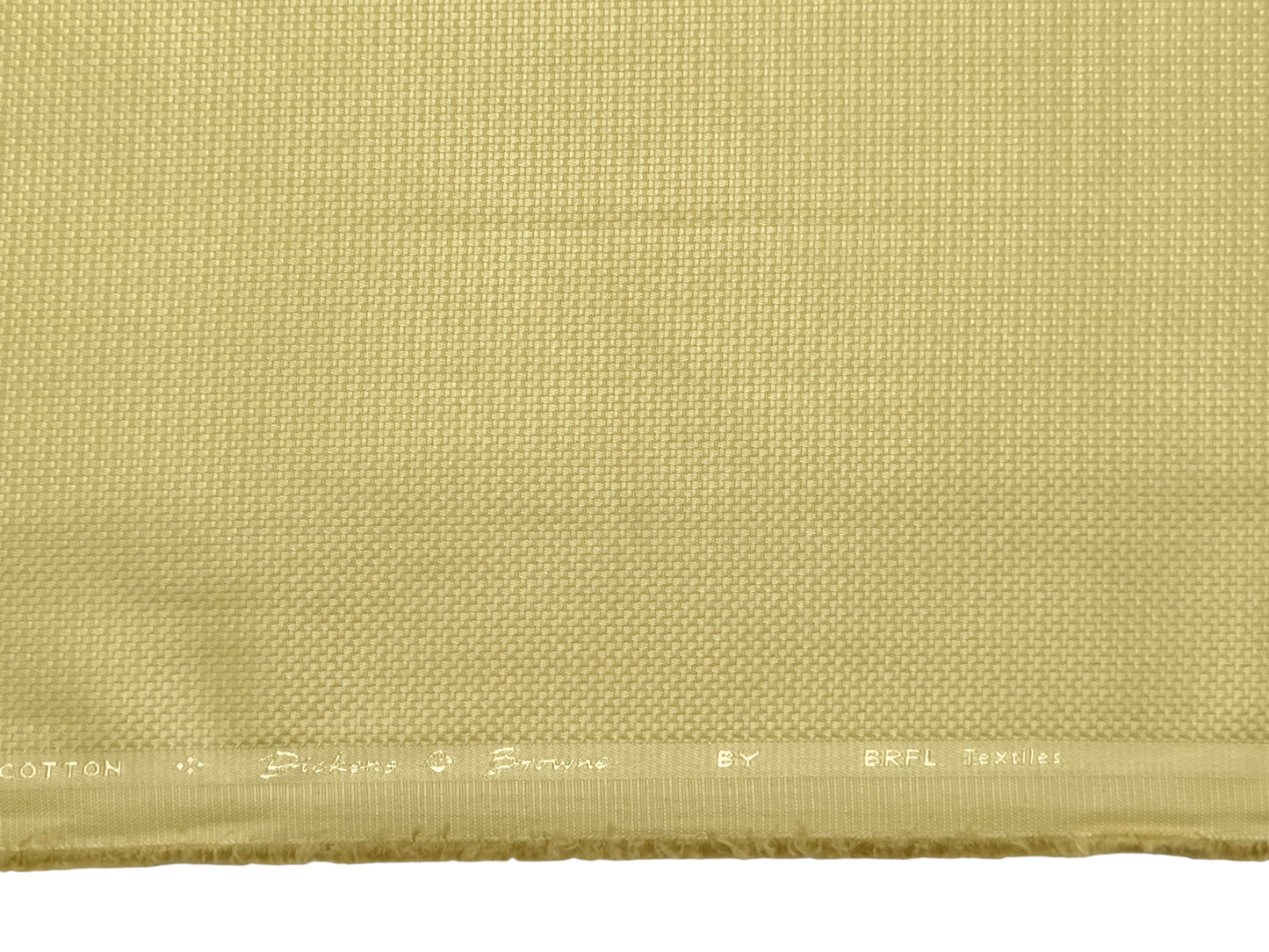 Dickens & Browne Hill View 100% Cotton Stretched Suiting Fabric (Gold, Textured)