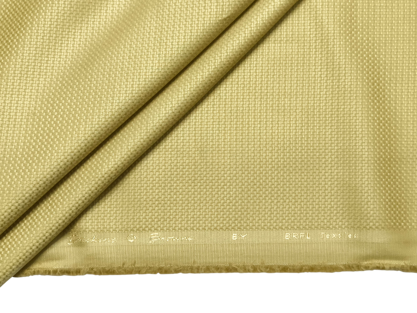 Dickens & Browne Hill View 100% Cotton Stretched Suiting Fabric (Gold, Textured)