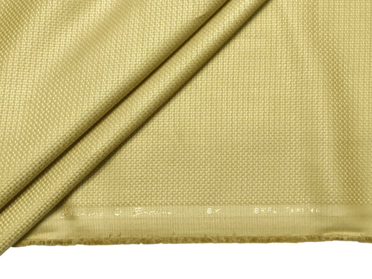 Dickens & Browne Hill View 100% Cotton Stretched Suiting Fabric (Gold, Textured)