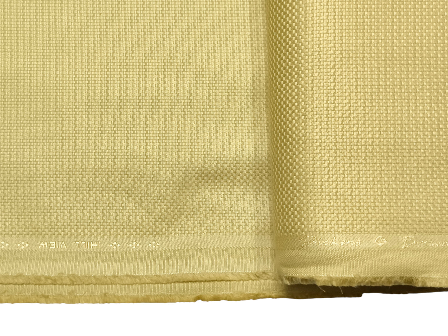 Dickens & Browne Hill View 100% Cotton Stretched Suiting Fabric (Gold, Textured)