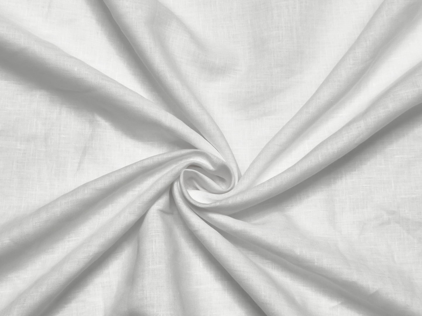 100% Premium European Linen 100 LEA Shirting Fabric (White, Plain)