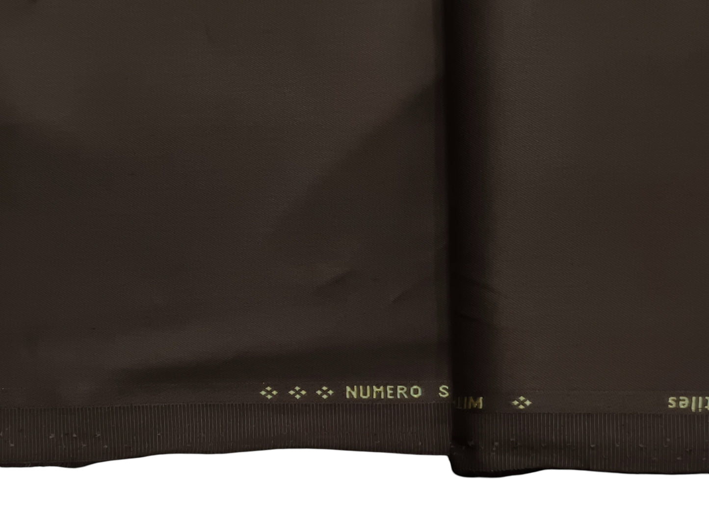 Dickens & Browne 100% Cotton Stretched Suiting Fabric (Chocolate Brown, Plain)