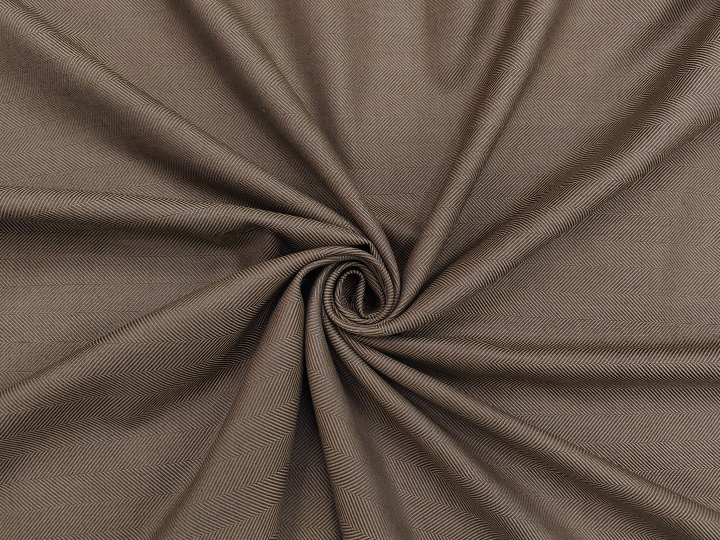 Cavalero Italy Premium Merino Wool Blend Jacketing Fabric Suiting Fabric (Brown, Herringbone)