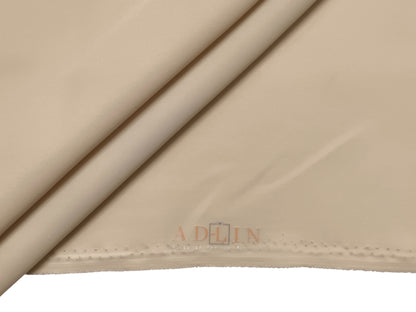 AD-LIN Imported Lachka Premium Suiting Fabric (Cream, Plain)