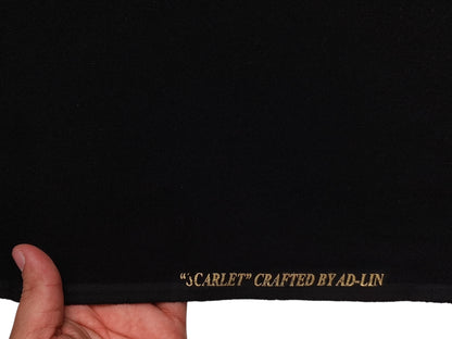 AD-LIN Imported Lachka Premium Suiting Fabric (Jet Black, Plain)