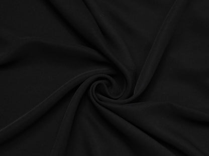 AD-LIN Imported Lachka Premium Suiting Fabric (Jet Black, Plain)