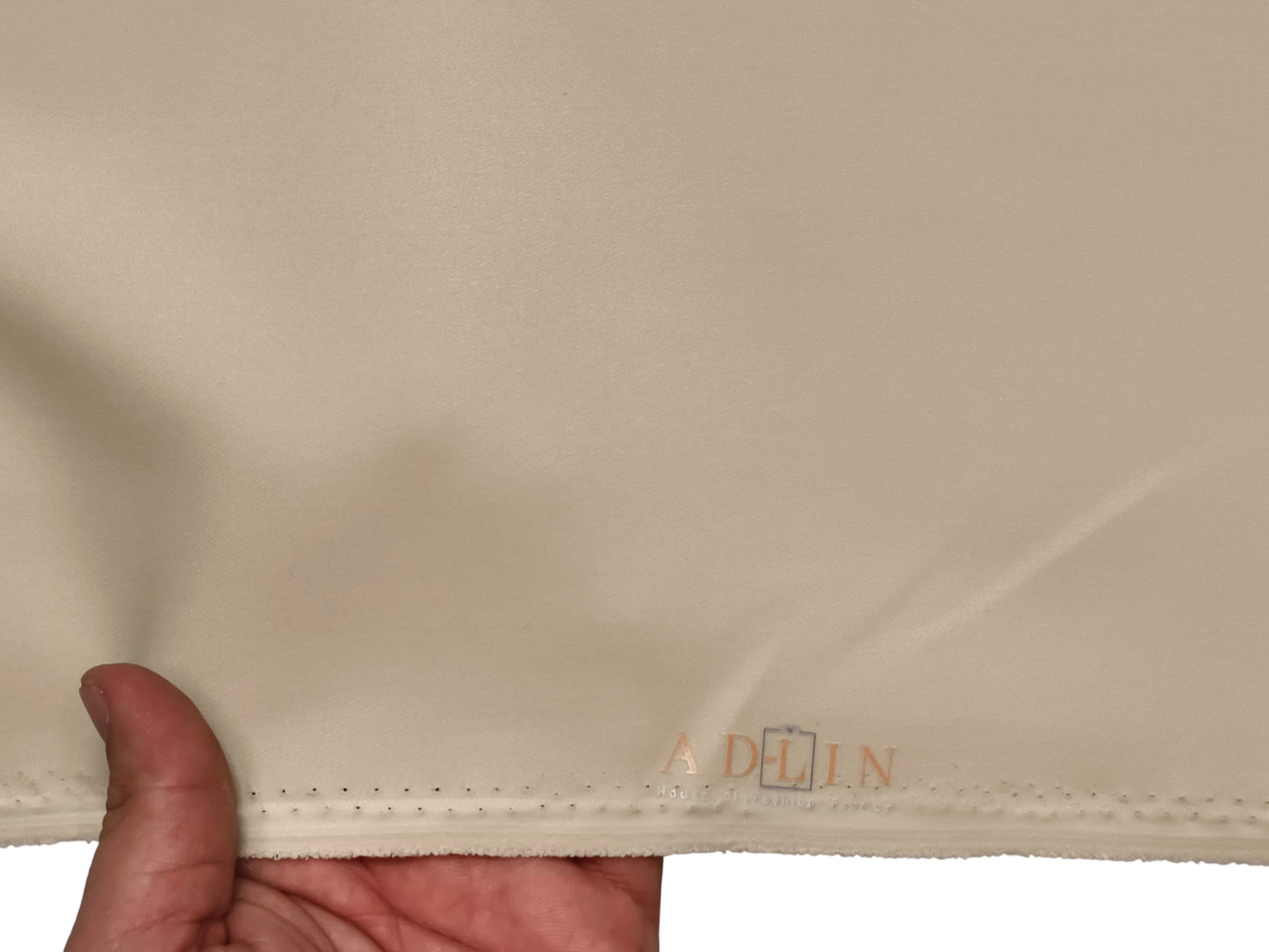AD-LIN Imported Lachka Premium Suiting Fabric (Cream, Plain)