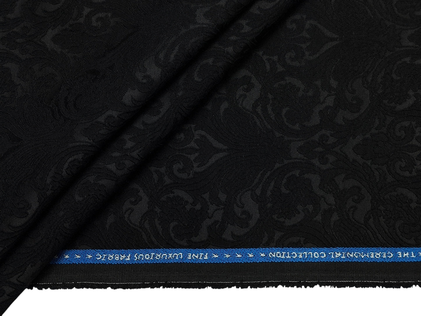 Raymond The Ceremonial Collection Designer Premium Suiting Fabric (Black, Designer)
