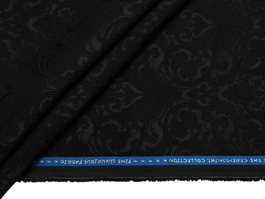 Raymond The Ceremonial Collection Designer Premium Suiting Fabric (Black, Designer)
