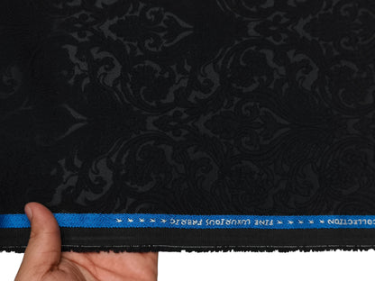 Raymond The Ceremonial Collection Designer Premium Suiting Fabric (Black, Designer)