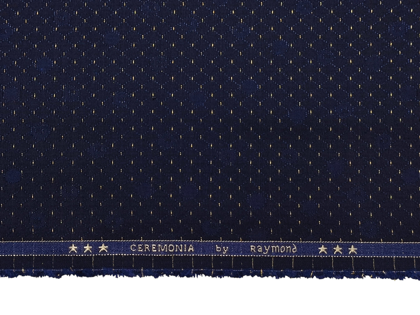Raymond Ceremonia Designer Premium Suiting Fabric (Navy Blue, Designer)
