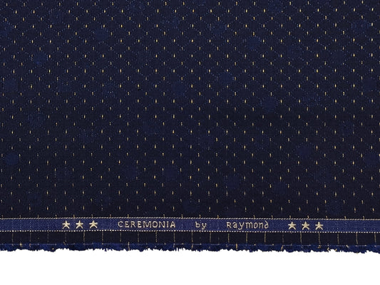 Raymond Ceremonia Designer Premium Suiting Fabric (Navy Blue, Designer)
