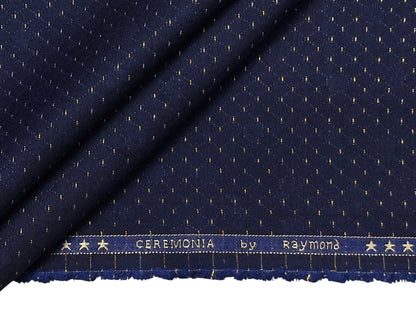 Raymond Ceremonia Designer Premium Suiting Fabric (Navy Blue, Designer)