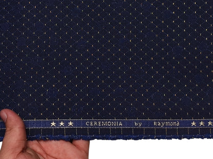 Raymond Ceremonia Designer Premium Suiting Fabric (Navy Blue, Designer)